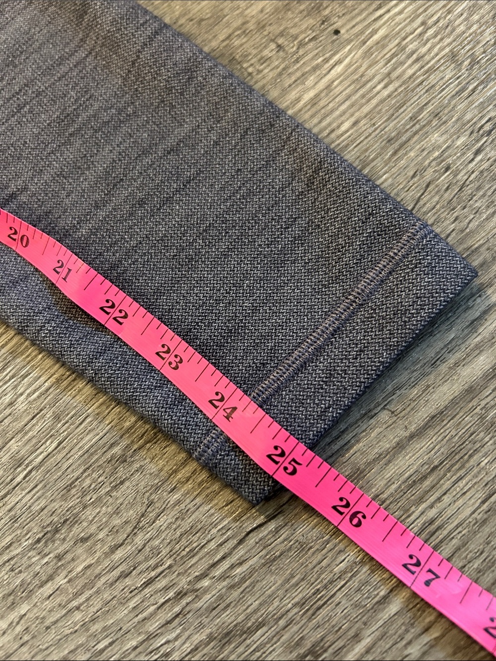 Lululemon Align High Rise Leggings 25” Size 6 Mini Space Dye Herringbone Gray - Picture 5 of 6